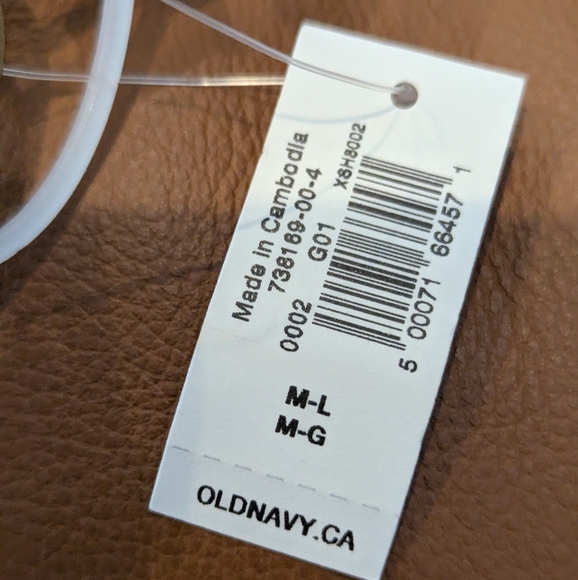 Brown Western Vegan Leather Belt with Gold Buckle Woman's Size M/L - Picture 6 of 8